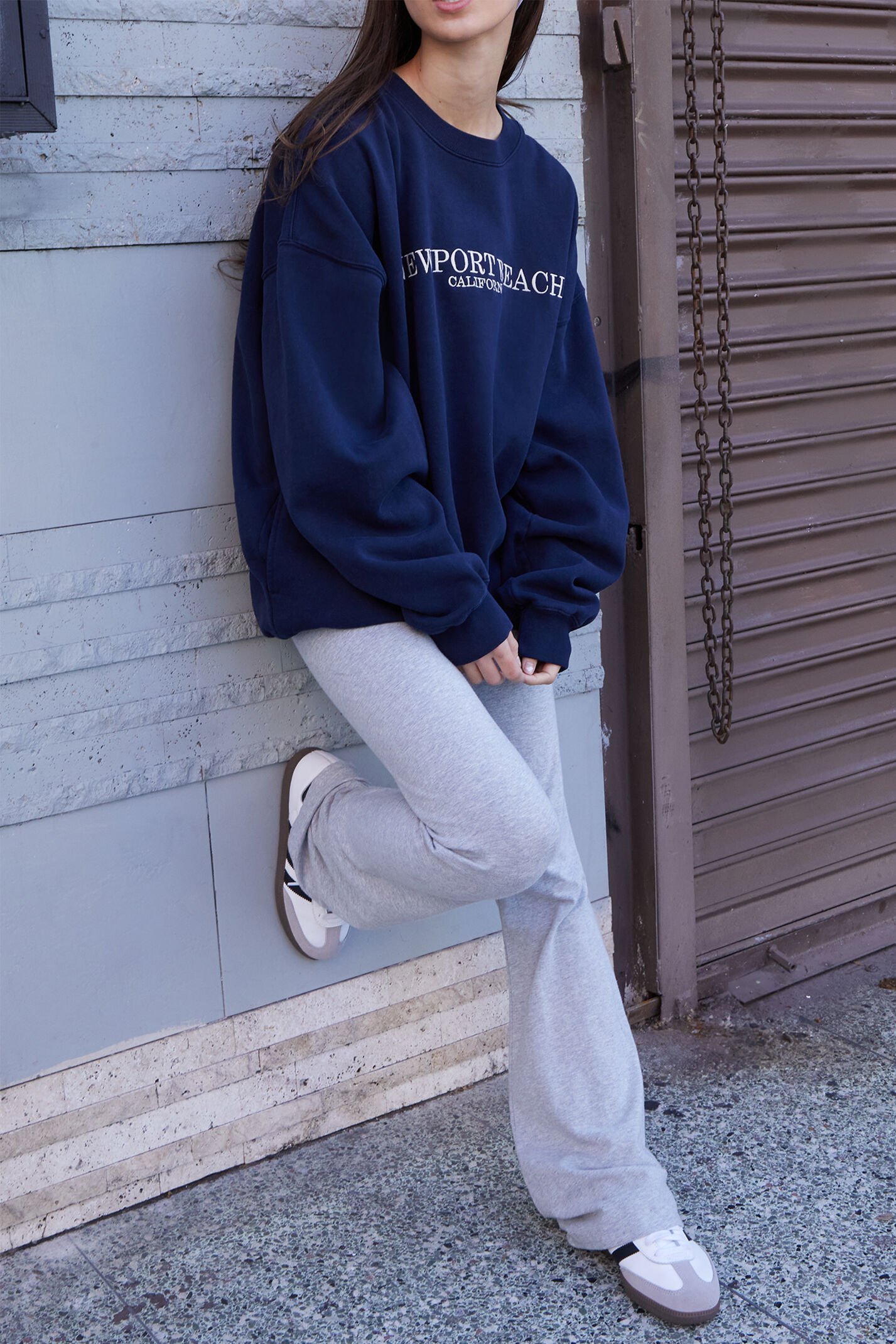 John Galt Erica Newport Beach Crew Neck Sweatshirt PacSun