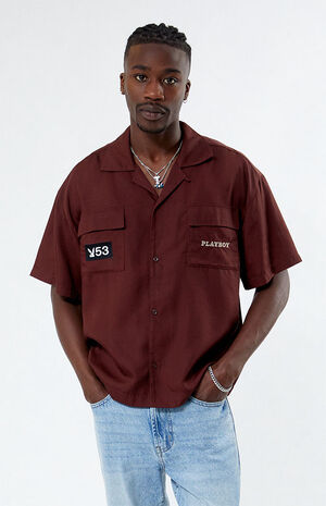 By PacSun Tencel Woven Camp Shirt image number 1