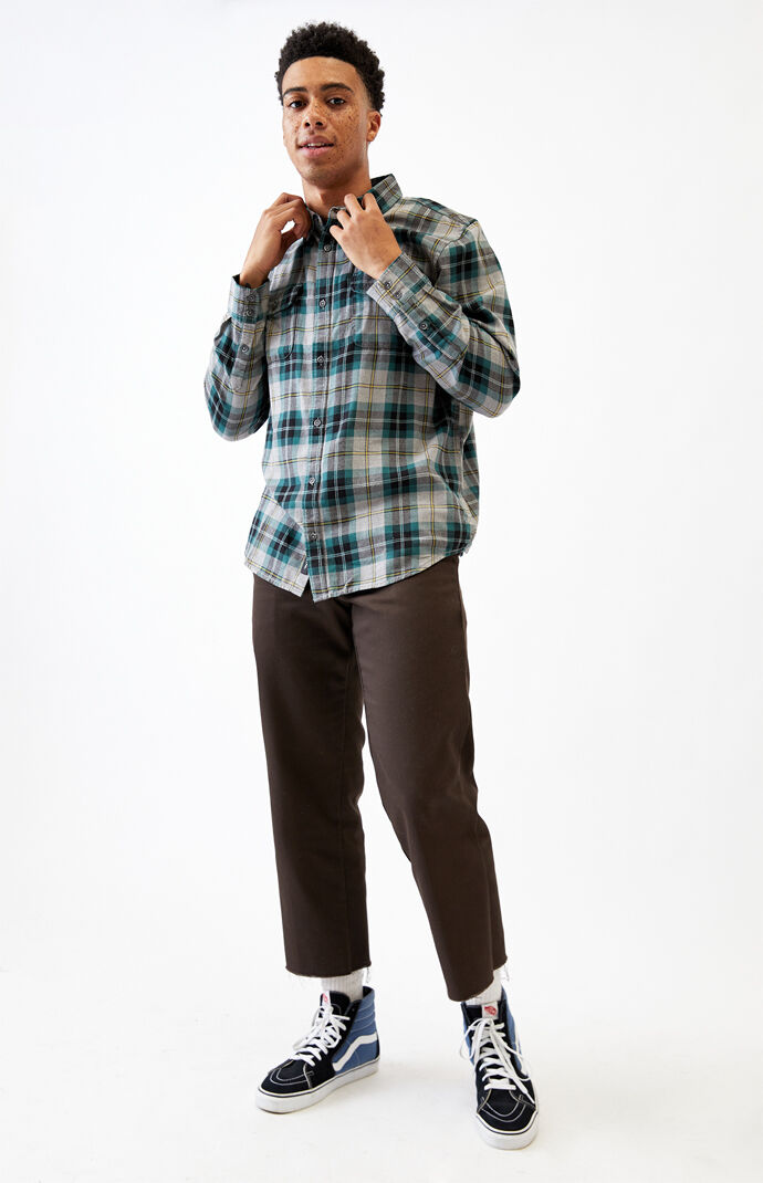 Heather Grey Sycamore Plaid Flannel Shirt