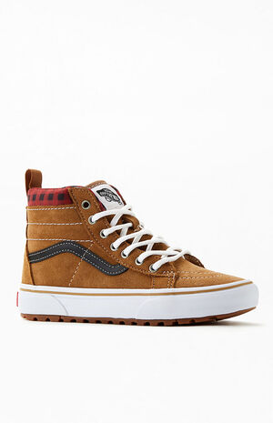 Kids Brown Sk8-Hi MTE-1 Shoes image number 1
