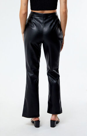 Faux Leather Split Pants image number 4