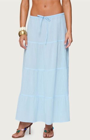 Kaila Cotton Tiered Maxi Skirt
