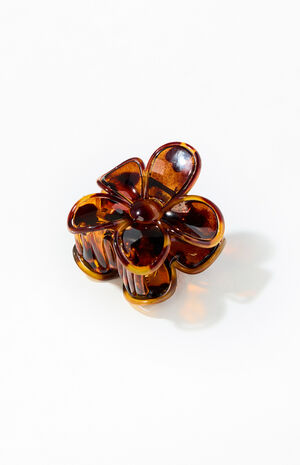 Tortoiseshell Flower Hair Claw Clip image number 2