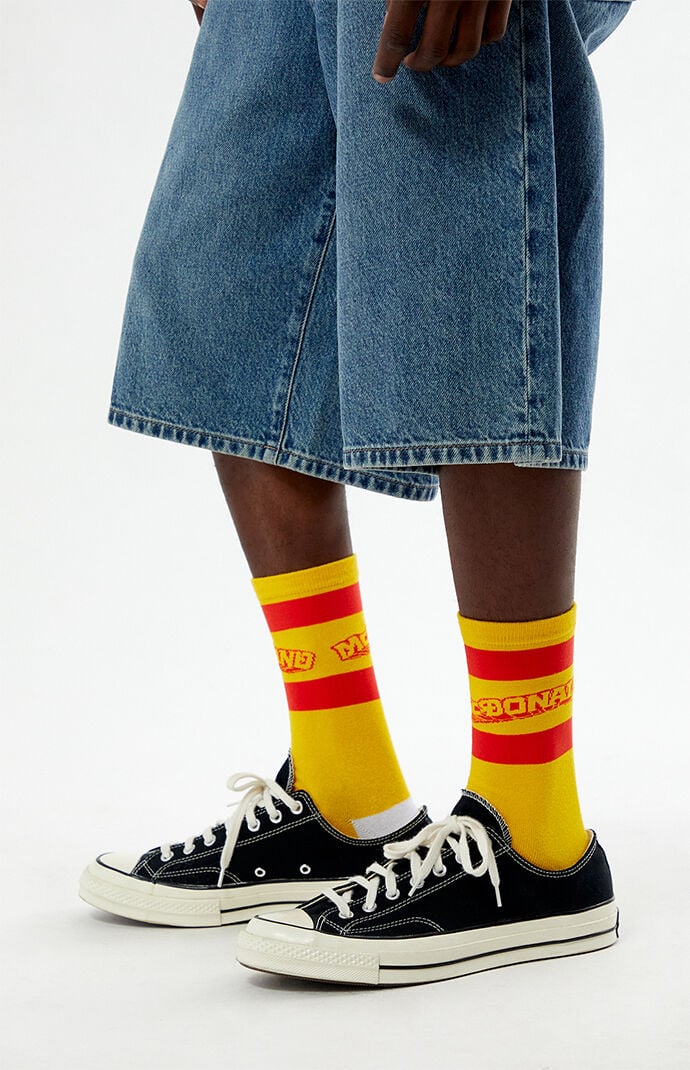 McDonaldland Happy Striped Crew Socks