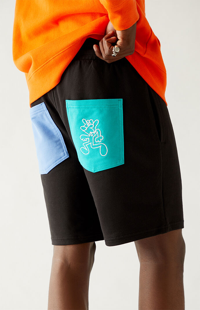 x Mr. Doodle Colorblock Sweat Shorts