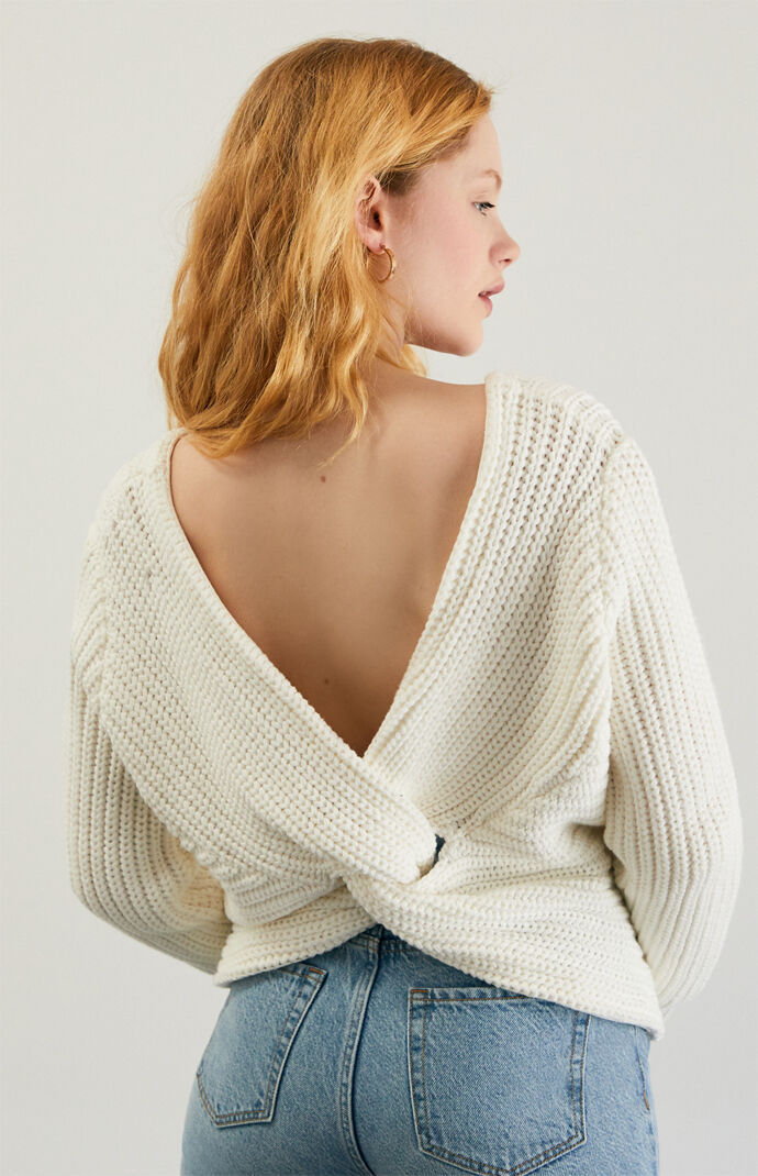 Cross Back Sweater