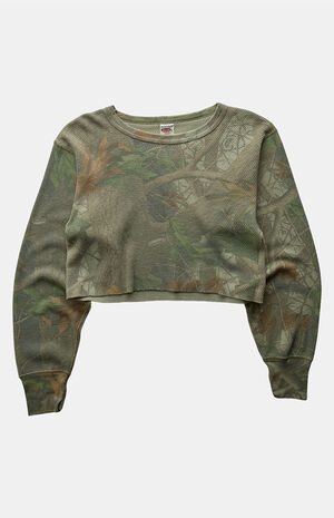 90s Camo Cropped Top image number 1