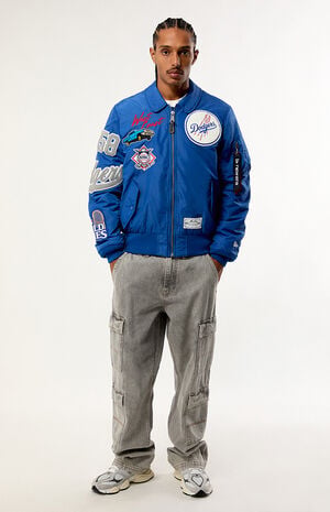 x Alpha Industries Dodgers Bomber Jacket image number 5