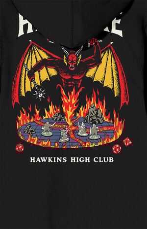 Stranger Things Hawkins Hellfire Zip Up Hoodie image number 4