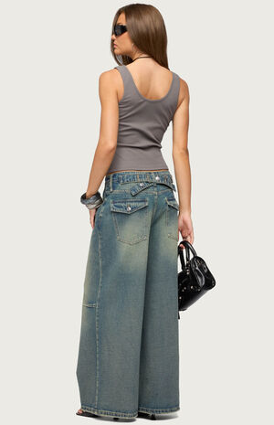 Beaded Fringe Ribbed Tank Top image number 4