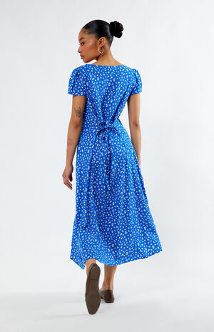 Elodie Floral Cap Sleeve Midi Dress image number 4