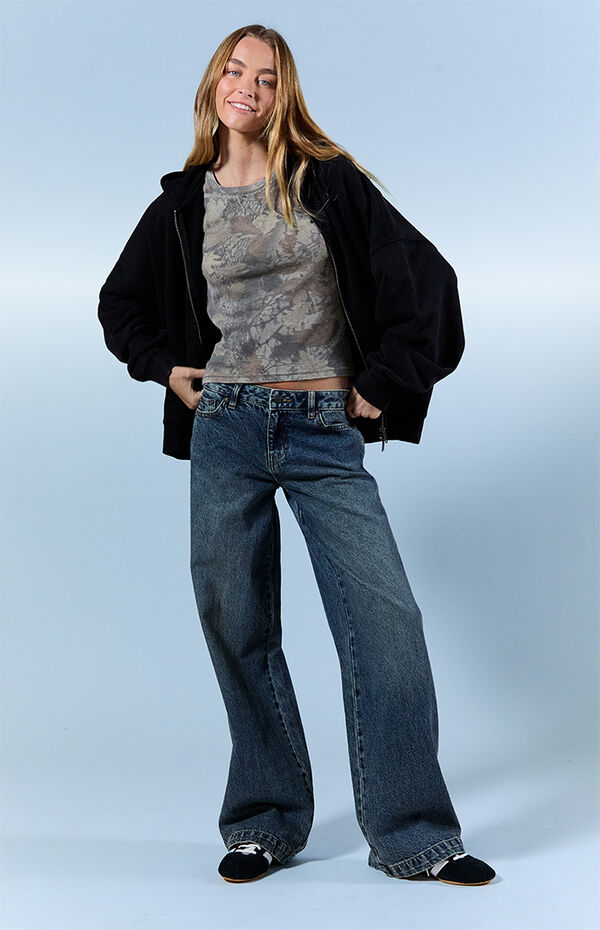 Casey Low Rise Baggy Jeans Dark Indigo Tint