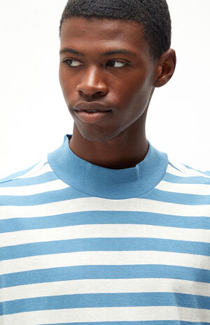 Striped Mock Neck T-Shirt image number 2