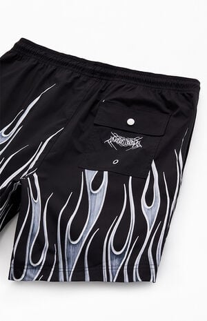 Iron Flames 6.5" Volley Swim Trunks image number 4