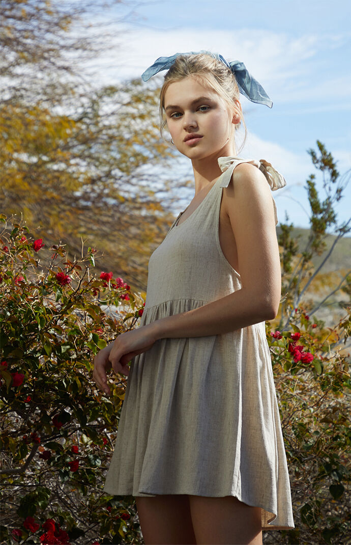 lottie moss tie strap babydoll dress