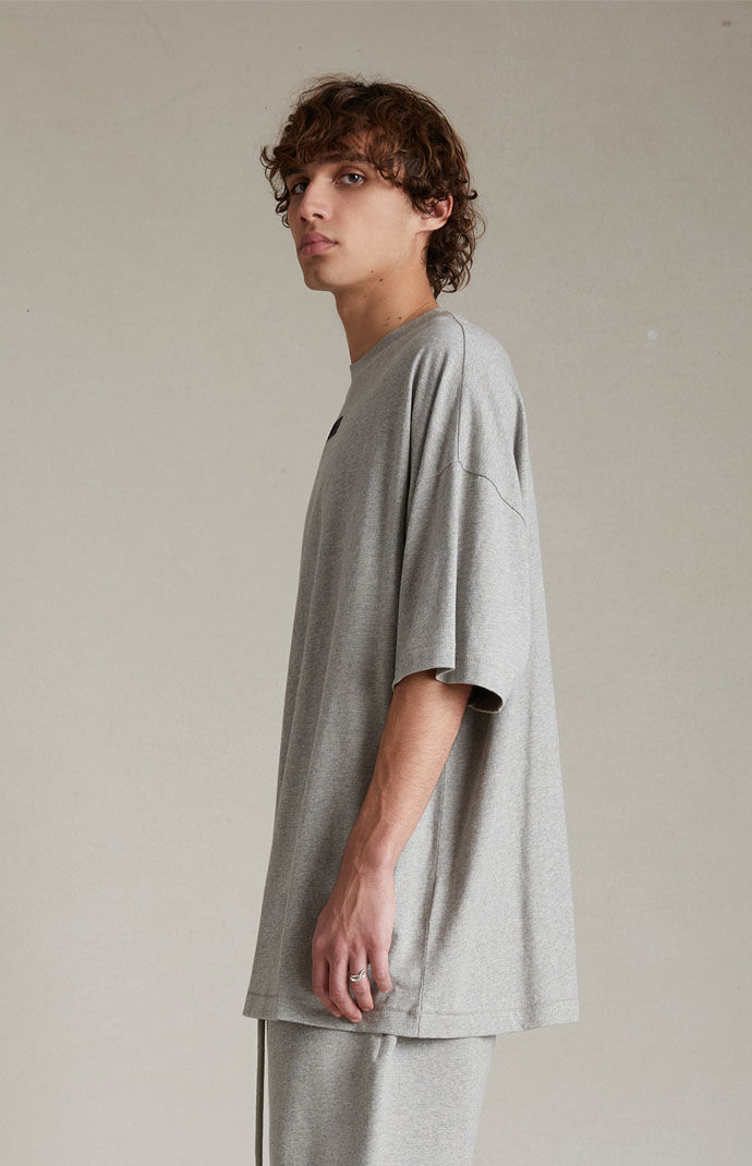【FOG Essentials】 Dark Heather Oatmeal Crew Neck T-Shirt Fear of God Essentials Dark Heather Oatmeal Crew Neck T