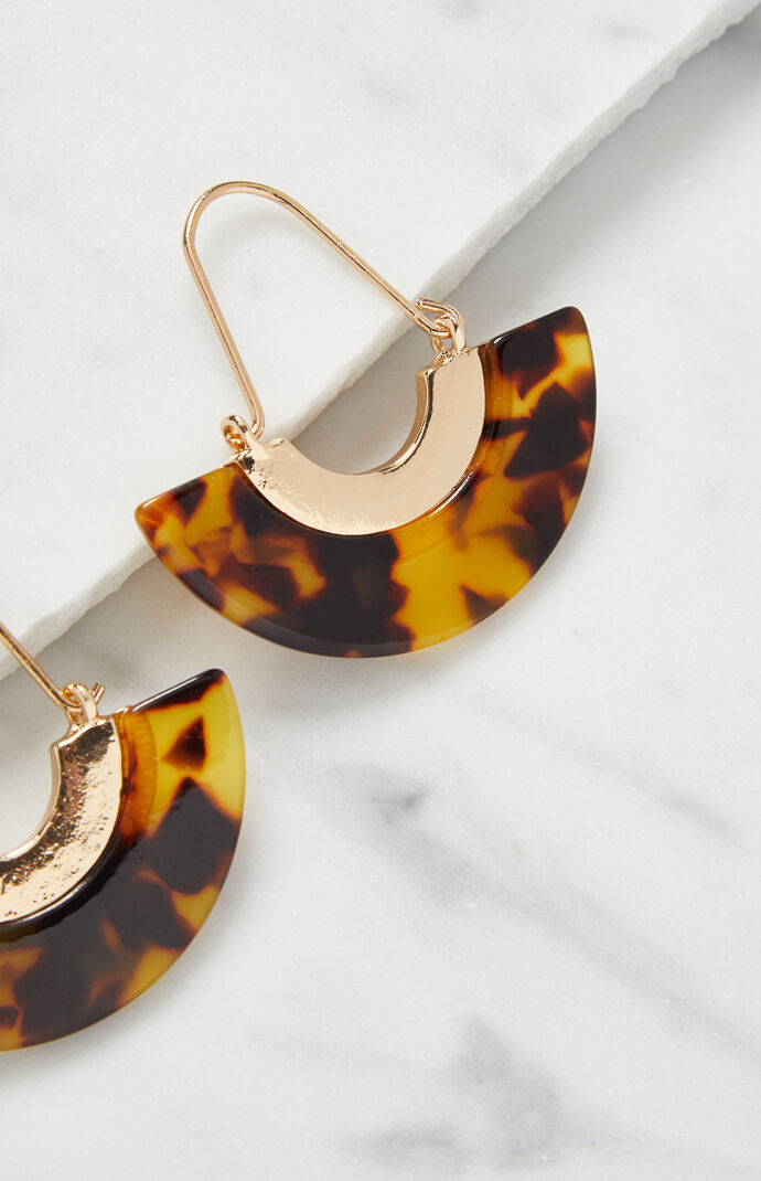 Tortoiseshell Swing Earrings