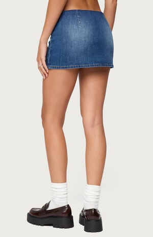 Archie Stretchy Denim Mini Skort image number 3