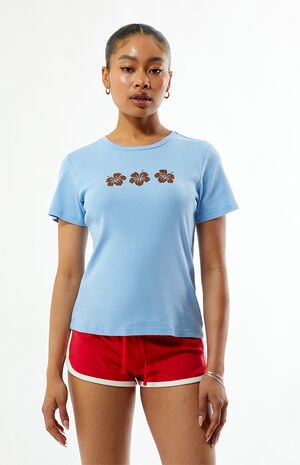Hibiscus Repeat Skimmer T-Shirt image number 2