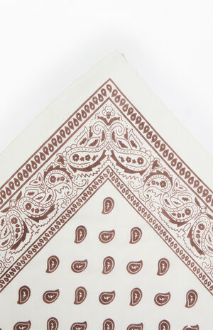 Bone Paisley Bandana image number 2