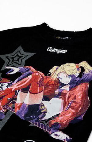 Harley Quinn Rose 199X Oversized T-Shirt image number 3