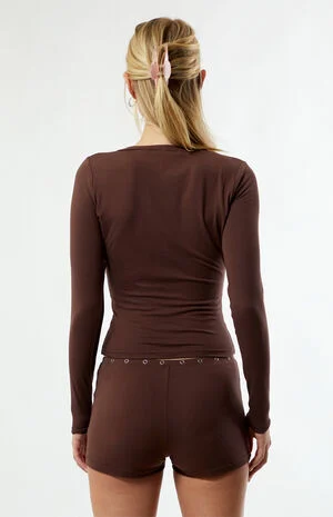 Lucy Cozy Button Up Long Sleeve Top image number 5