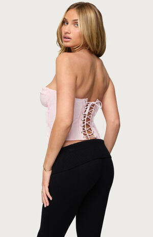 Naliah Raw Edge Strapless Corset image number 3