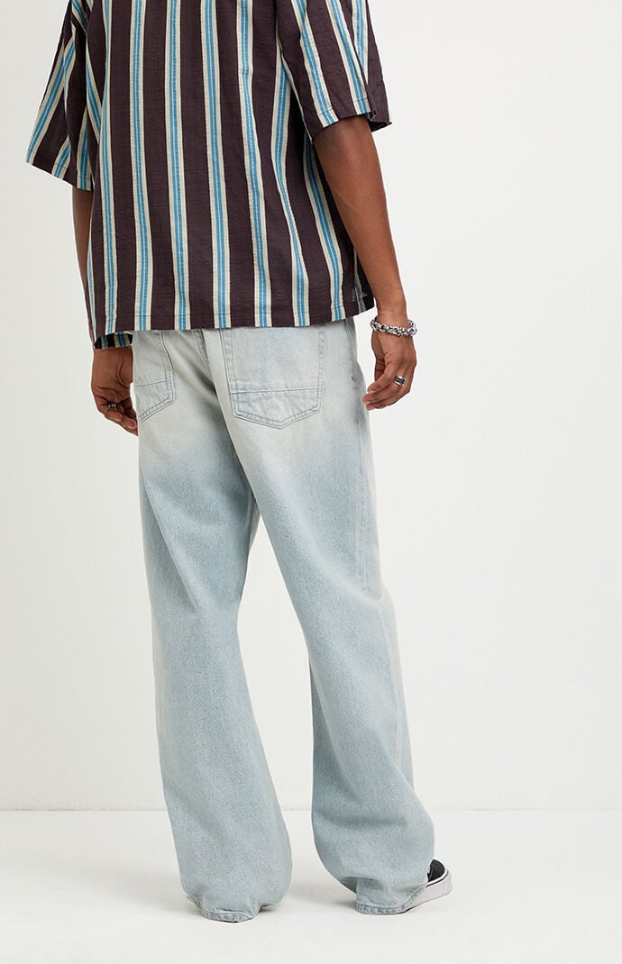 Pacsun Dylan Baggy Jeans Light Wash Tinted