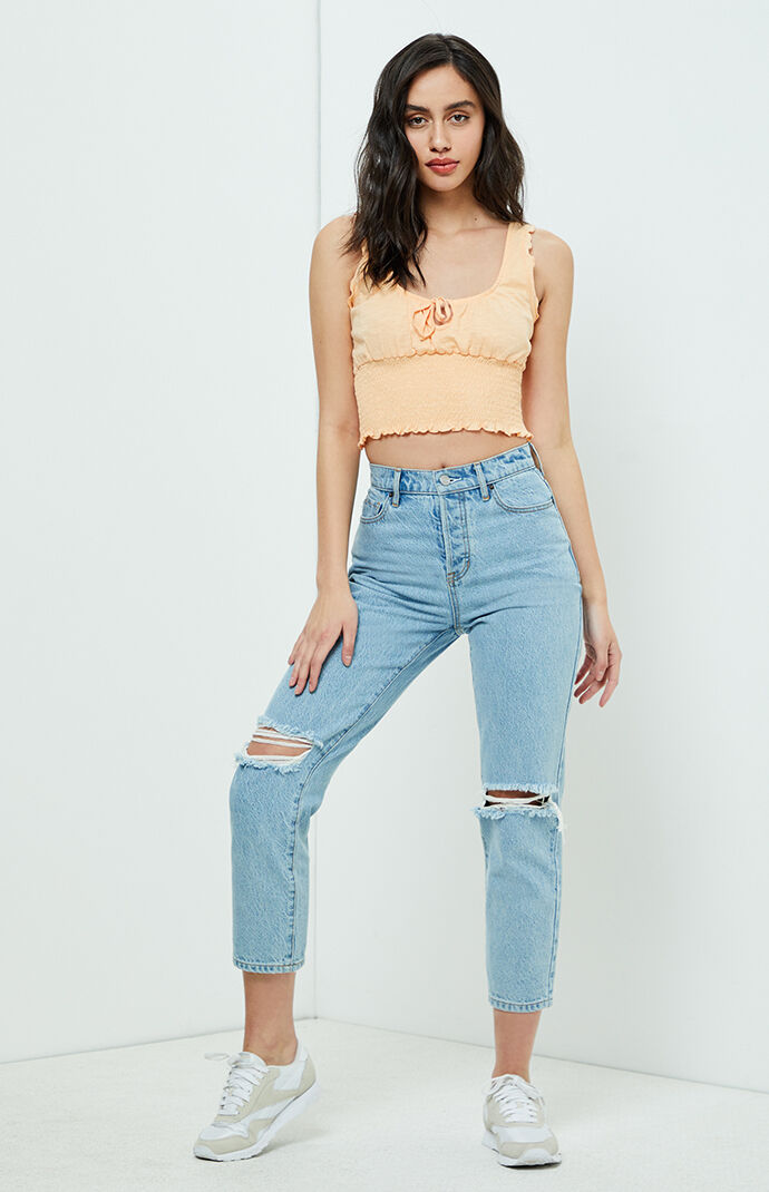 Me To We Aspen Smocked Tank Top Pacsun