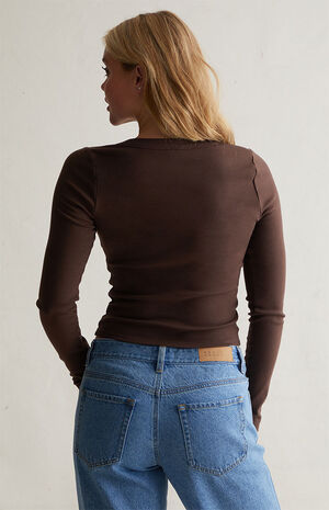 Serenity Scoop Long Sleeve Top image number 3