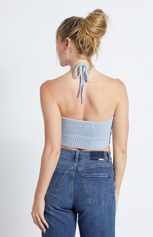 Handkerchief Hem Halter Top image number 4