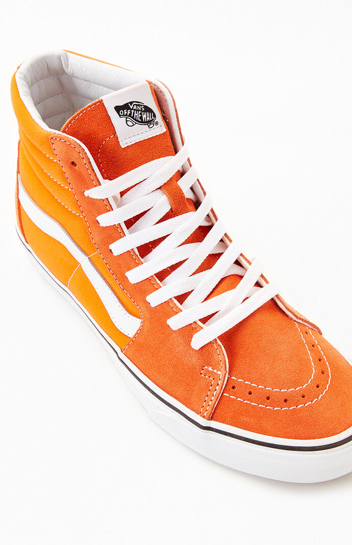 Vans Sk8 Hi Canvas Orange Shoes PacSun