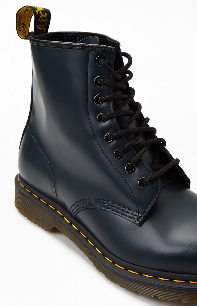 Navy 1460 Smooth Leather Boots