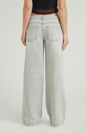 Casey Low Rise Baggy Jeans Dart Light Gray image number 4