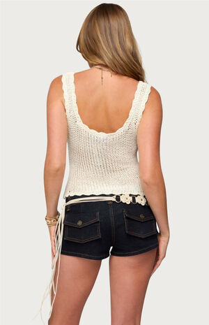 Aurelle Open Knit Tank Top image number 3