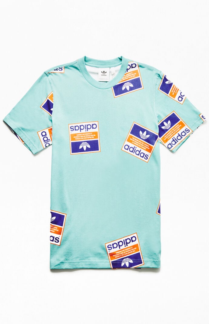 adidas sticker bomb tee