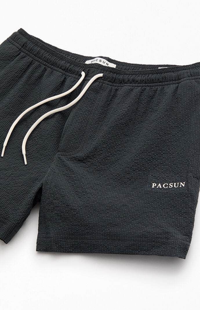PacSun Sail Seersucker 4.5" Swim Trunks