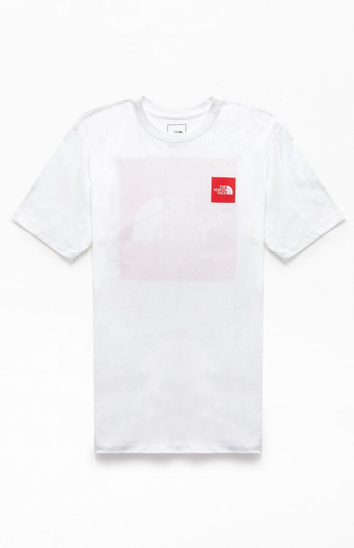 The North Face White Red Box T Shirt Pacsun