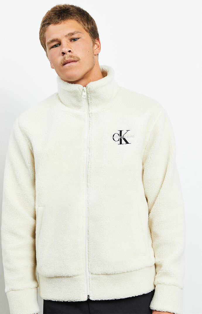 calvin klein sherpa sweater