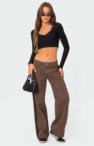 Milady Ribbed Crop Top image number 2