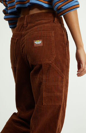 Brown Corduroy Baggy Carpenter Pants image number 4