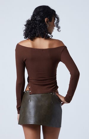 Charlotte Long Sleeve Side Button Top image number 5