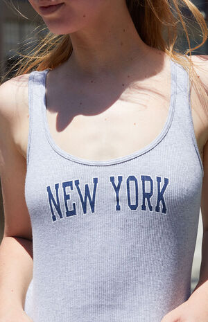 Heather Grey New York Tank Top image number 2