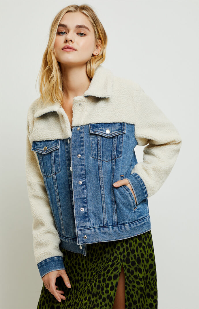 Vintage Mixed Sherpa Trucker Jacket