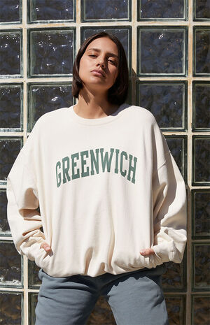 Cream Greenwich Crew Neck Sweatshirt image number 1
