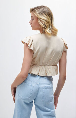 Babydoll Linen Top image number 3