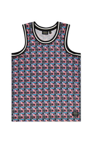 Basketball Paradise Lost Scenery AOP Tank Top image number 1