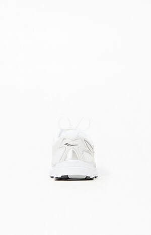 White & Silver Grid Ride Millennium Shoes image number 3