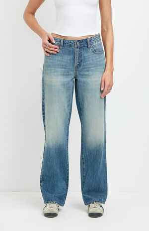 Alex Relaxed Straight Jeans Medium Blue image number 2