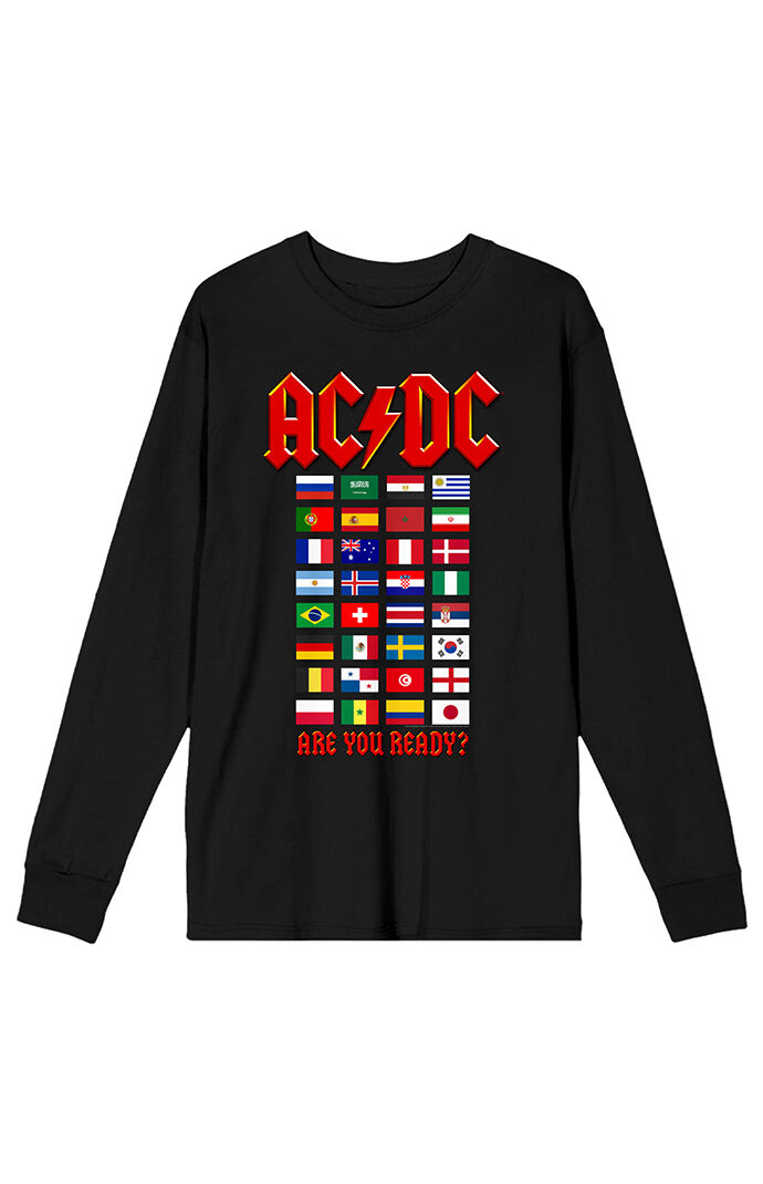 PacSun AC/DC Are You Ready World Long Sleeve T-Shirt